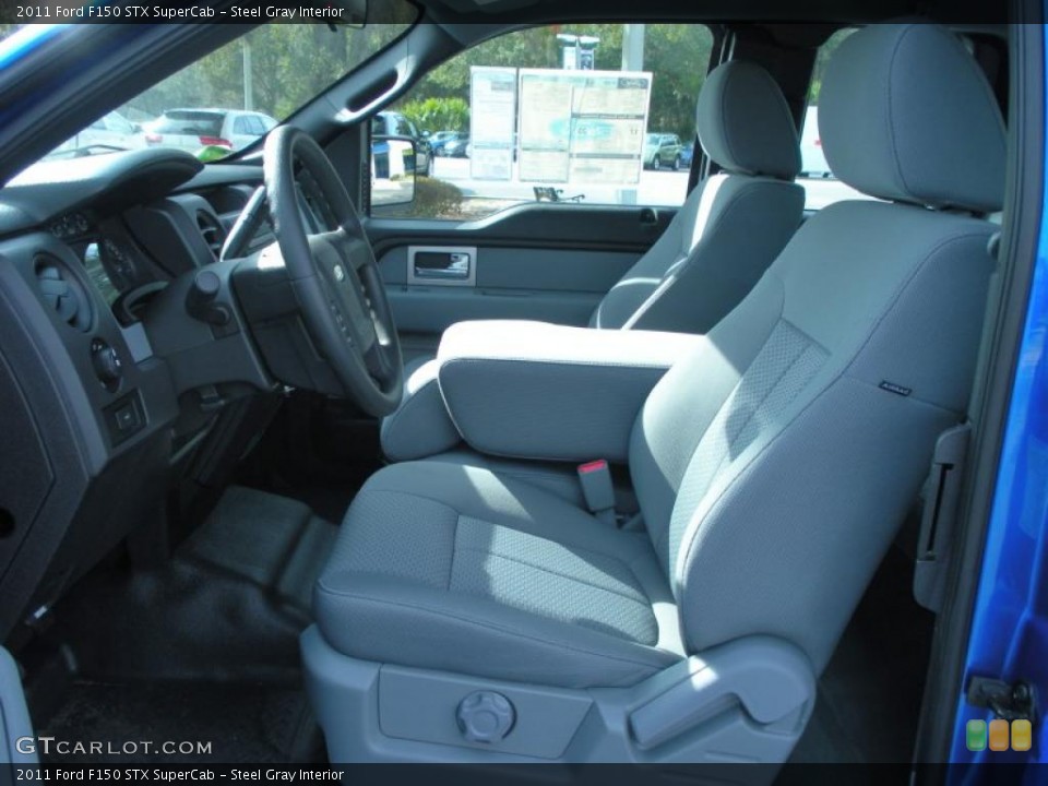 Steel Gray Interior Photo for the 2011 Ford F150 STX SuperCab #44633346