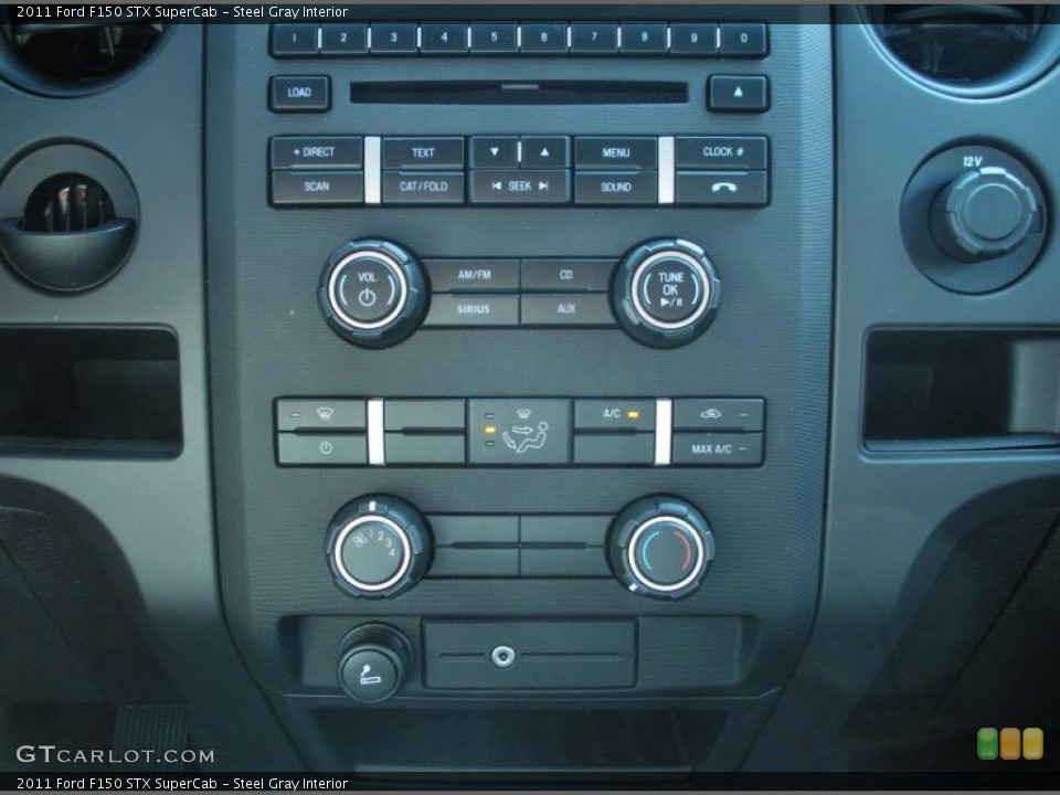 Steel Gray Interior Controls for the 2011 Ford F150 STX SuperCab #44633418