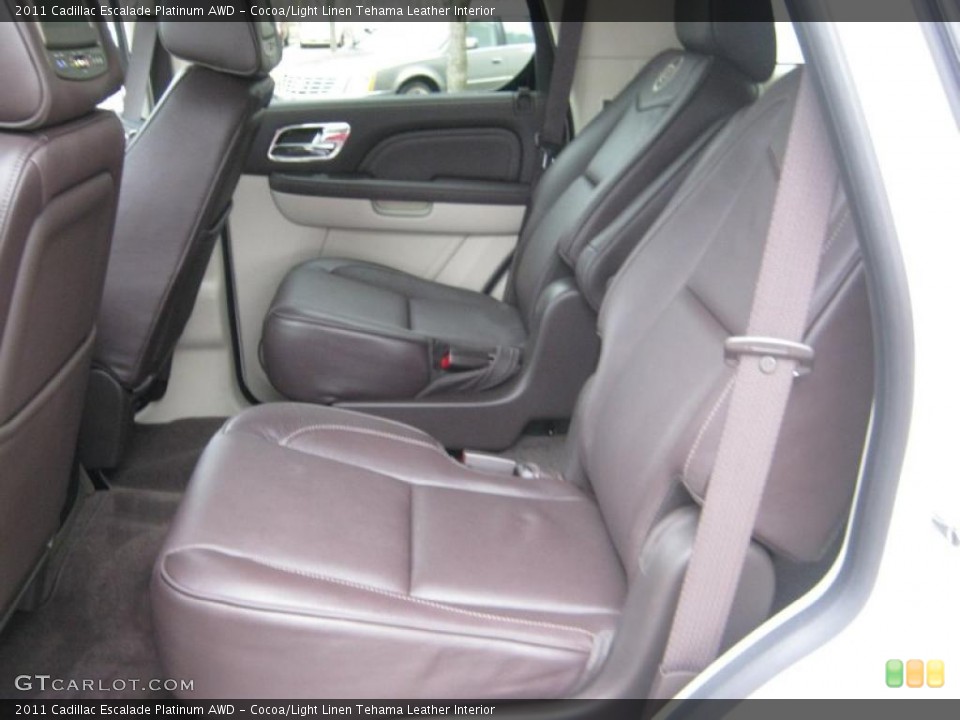 Cocoa/Light Linen Tehama Leather Interior Photo for the 2011 Cadillac Escalade Platinum AWD #44633502