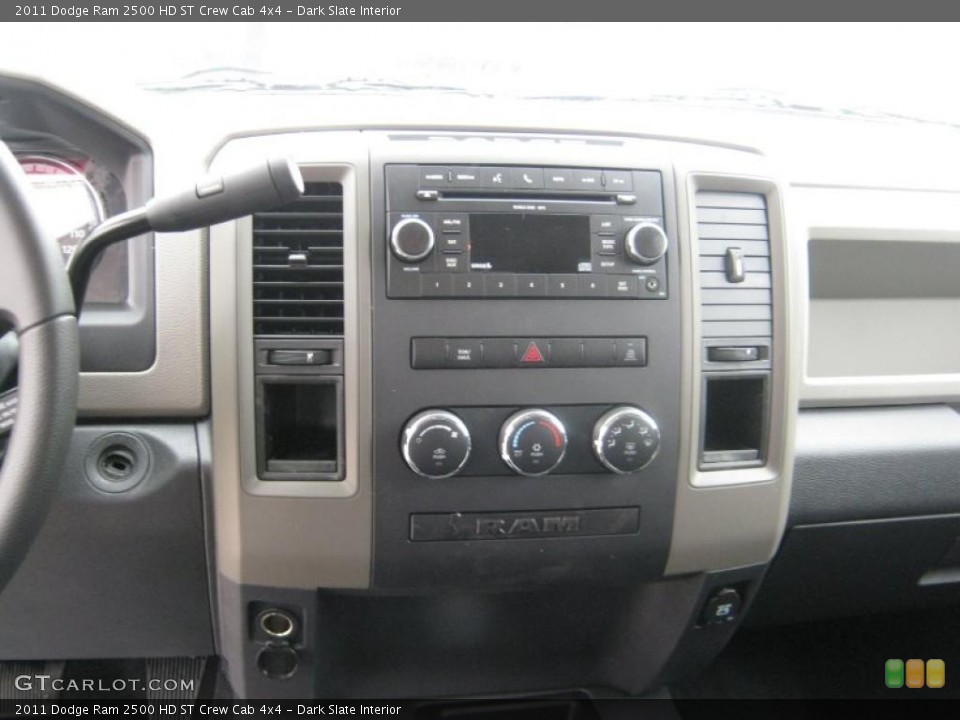 Dark Slate Interior Controls for the 2011 Dodge Ram 2500 HD ST Crew Cab 4x4 #44633898