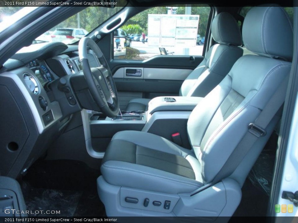 Steel Gray/Black Interior Photo for the 2011 Ford F150 Limited SuperCrew #44633958