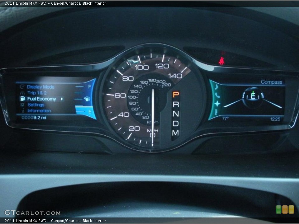 Canyon/Charcoal Black Interior Gauges for the 2011 Lincoln MKX FWD #44634278