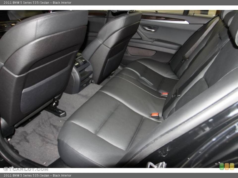 Black Interior Photo for the 2011 BMW 5 Series 535i Sedan #44638242