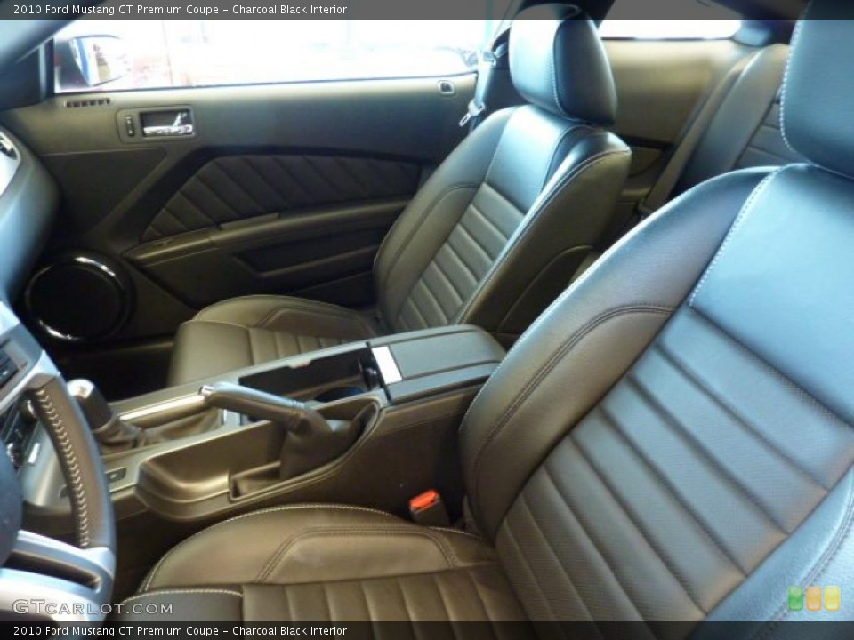 Charcoal Black Interior Photo for the 2010 Ford Mustang GT Premium Coupe #44640586