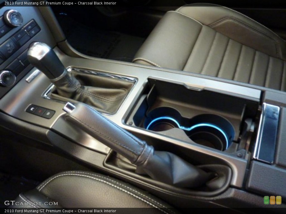 Charcoal Black Interior Controls for the 2010 Ford Mustang GT Premium Coupe #44640734
