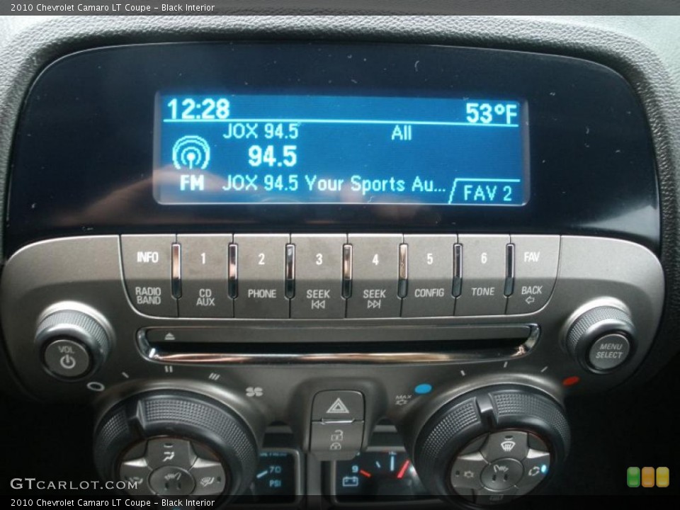 Black Interior Controls for the 2010 Chevrolet Camaro LT Coupe #44641318