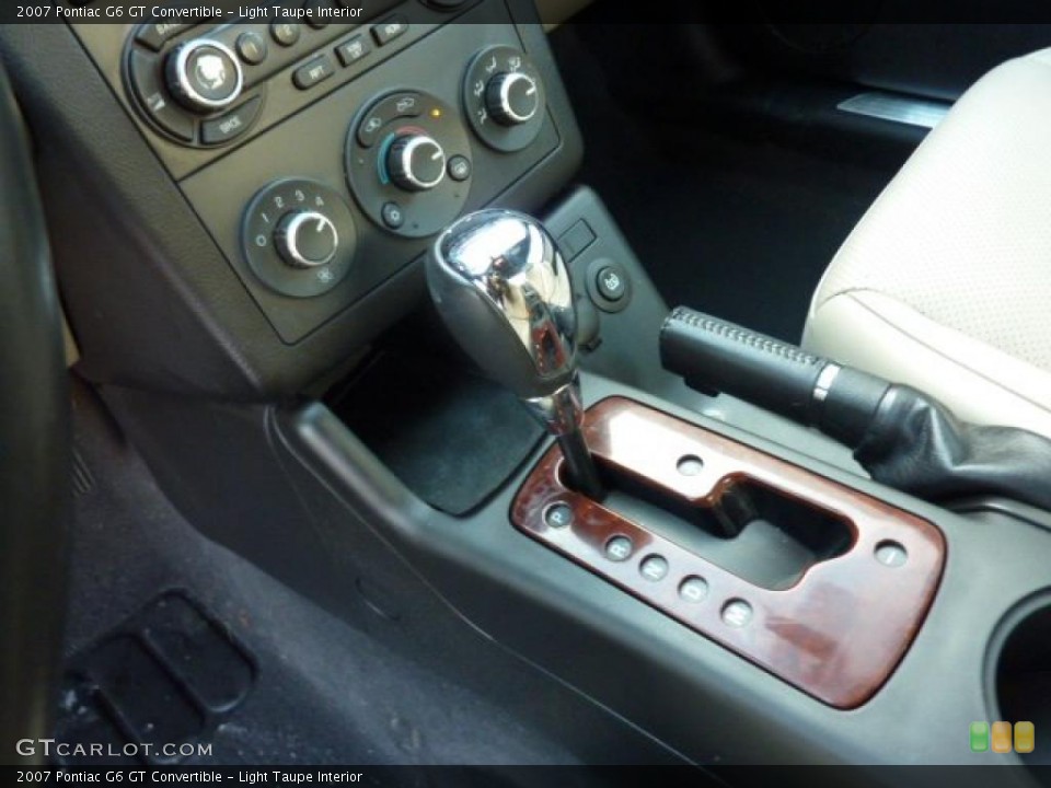 Light Taupe Interior Transmission for the 2007 Pontiac G6 GT Convertible #44647214