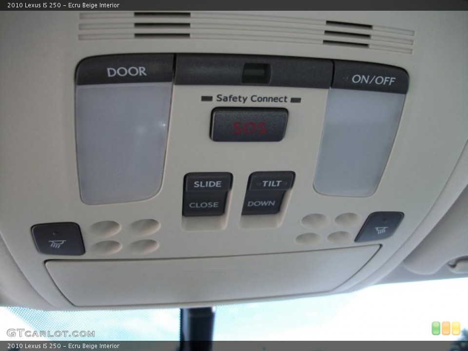 Ecru Beige Interior Controls for the 2010 Lexus IS 250 #44647981