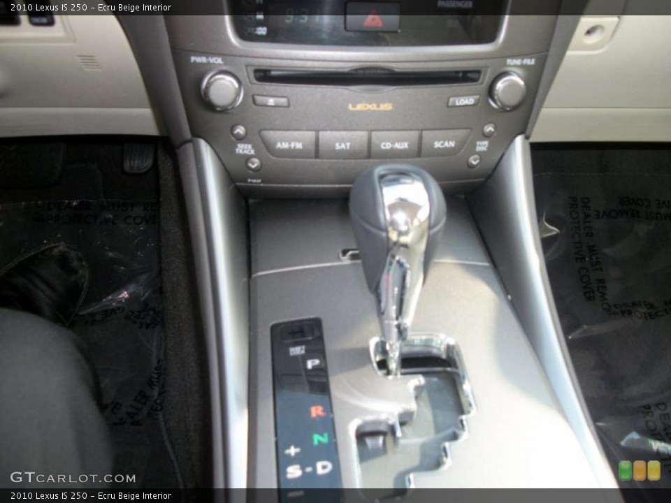 Ecru Beige Interior Transmission for the 2010 Lexus IS 250 #44648004
