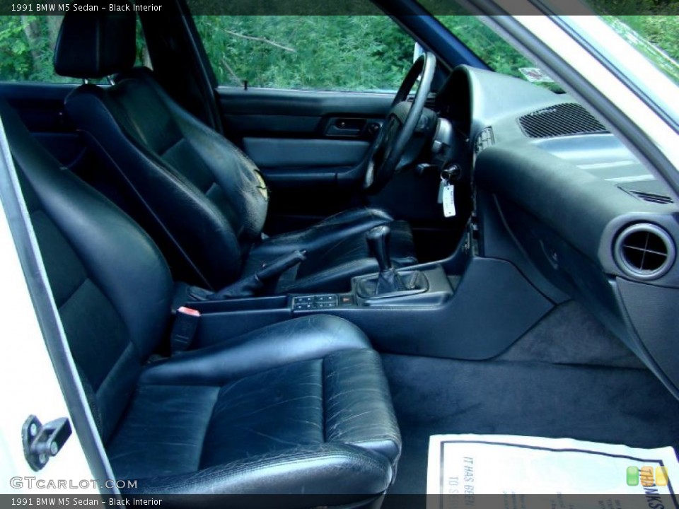 Black 1991 BMW M5 Interiors