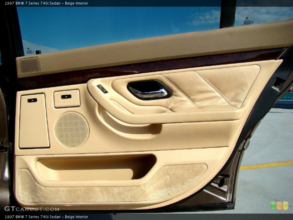 Beige Interior Door Panel for the 1997 BMW 7 Series 740i Sedan #44655839