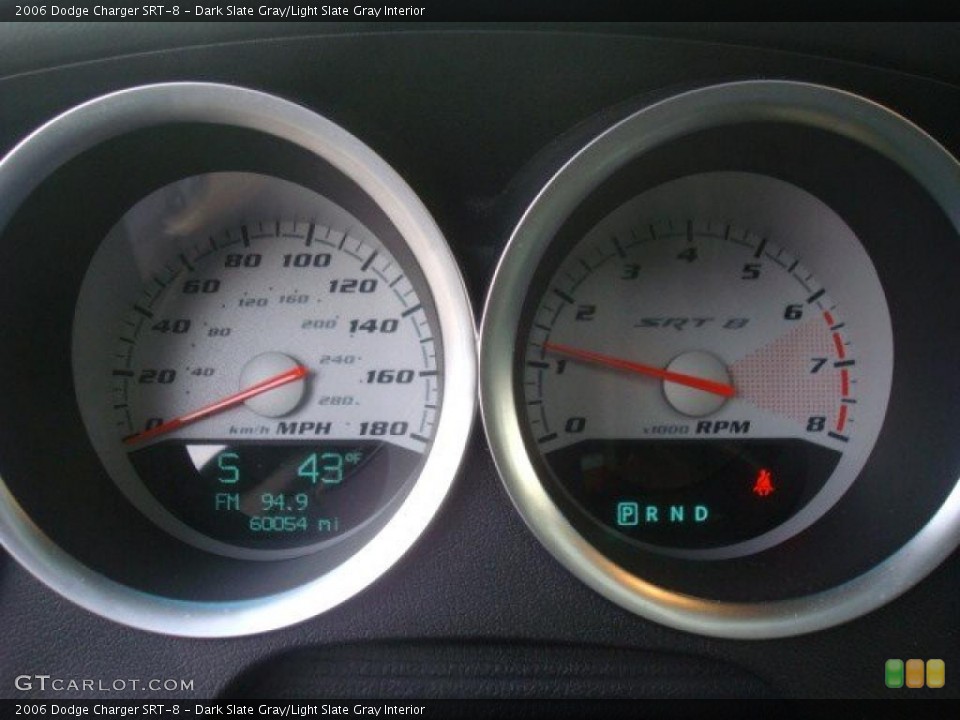 Dark Slate Gray/Light Slate Gray Interior Gauges for the 2006 Dodge Charger SRT-8 #44655899