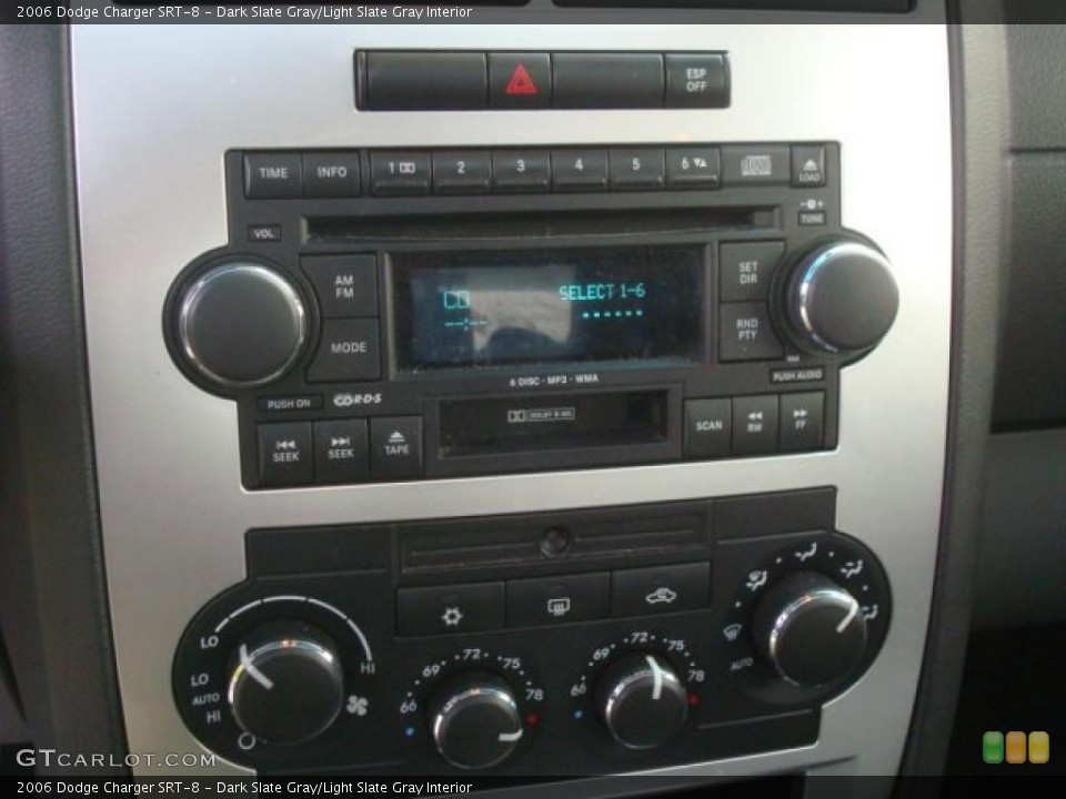 Dark Slate Gray/Light Slate Gray Interior Controls for the 2006 Dodge Charger SRT-8 #44655915