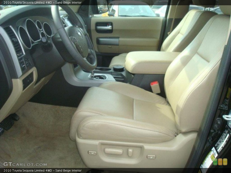 Sand Beige Interior Photo for the 2010 Toyota Sequoia Limited 4WD #44657875