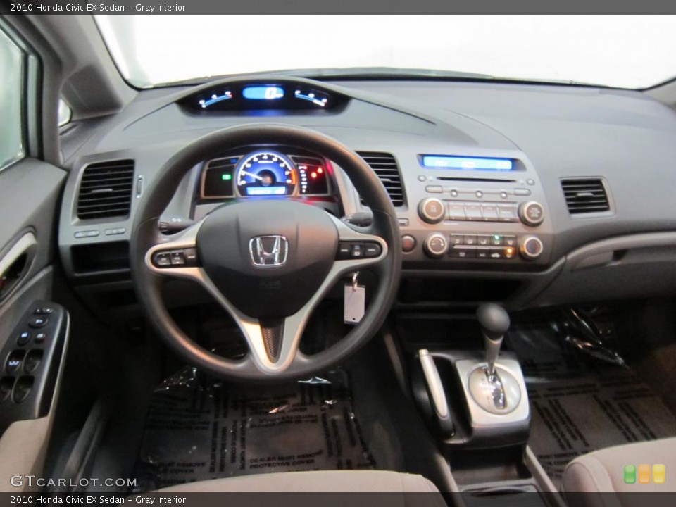 Gray Interior Dashboard for the 2010 Honda Civic EX Sedan #44657923