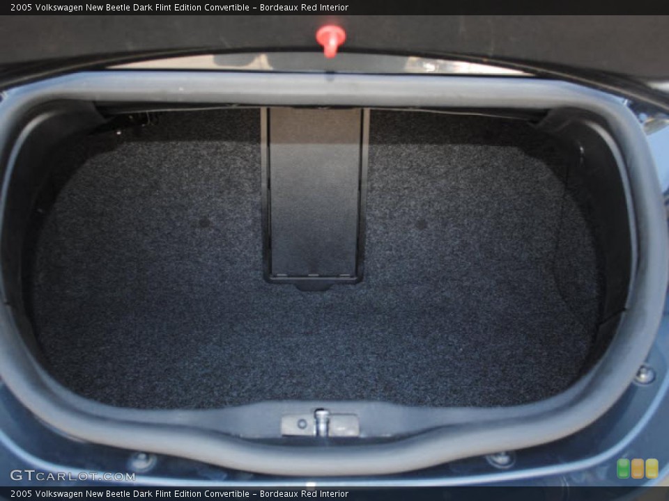 Bordeaux Red Interior Trunk for the 2005 Volkswagen New Beetle Dark Flint Edition Convertible #44659231