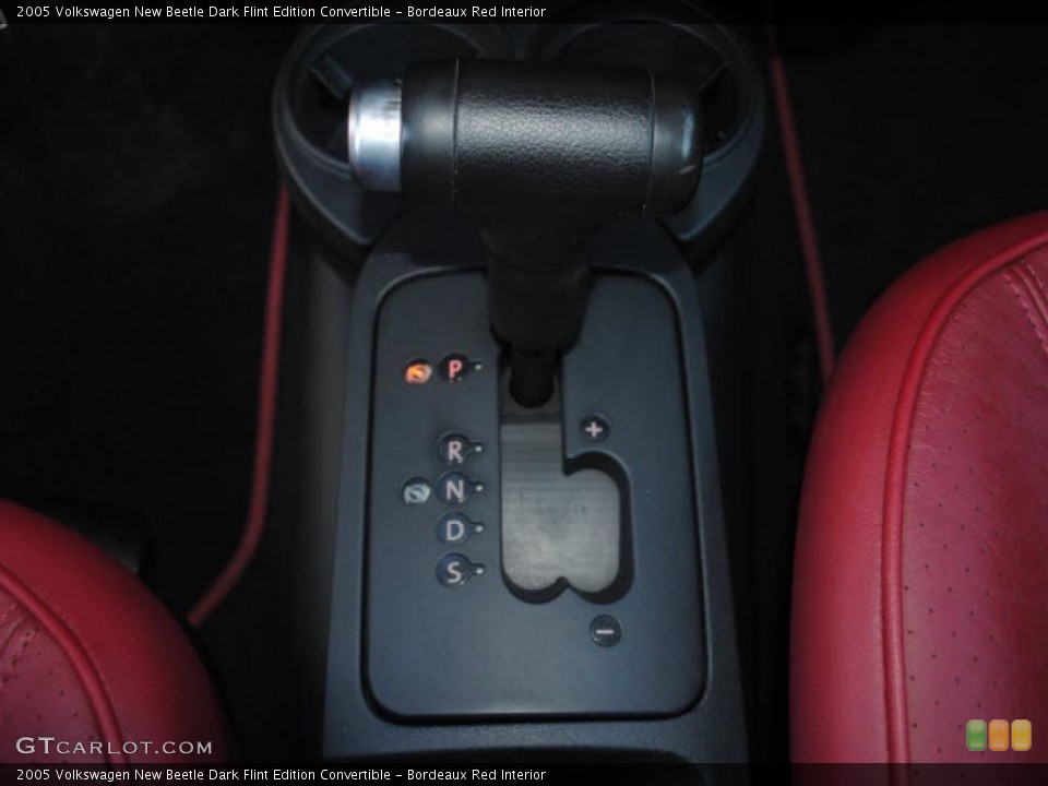 Bordeaux Red Interior Transmission for the 2005 Volkswagen New Beetle Dark Flint Edition Convertible #44659351