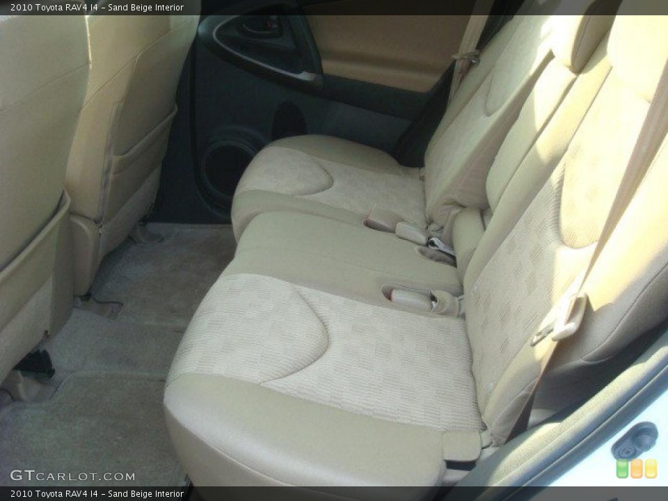 Sand Beige Interior Rear Seat for the 2010 Toyota RAV4 I4 #44661579