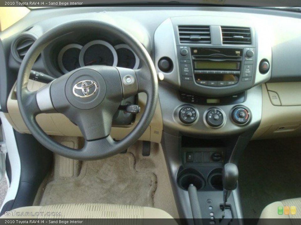Sand Beige Interior Dashboard for the 2010 Toyota RAV4 I4 #44661599