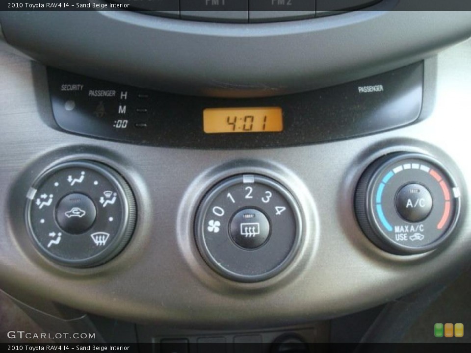 Sand Beige Interior Controls for the 2010 Toyota RAV4 I4 #44661655