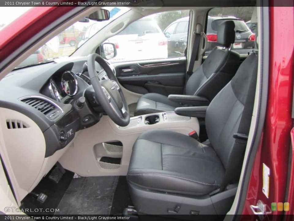Black/Light Graystone Interior Photo for the 2011 Chrysler Town & Country Limited #44663387