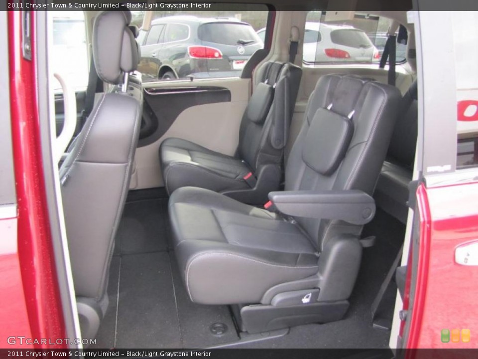 Black/Light Graystone Interior Photo for the 2011 Chrysler Town & Country Limited #44663403