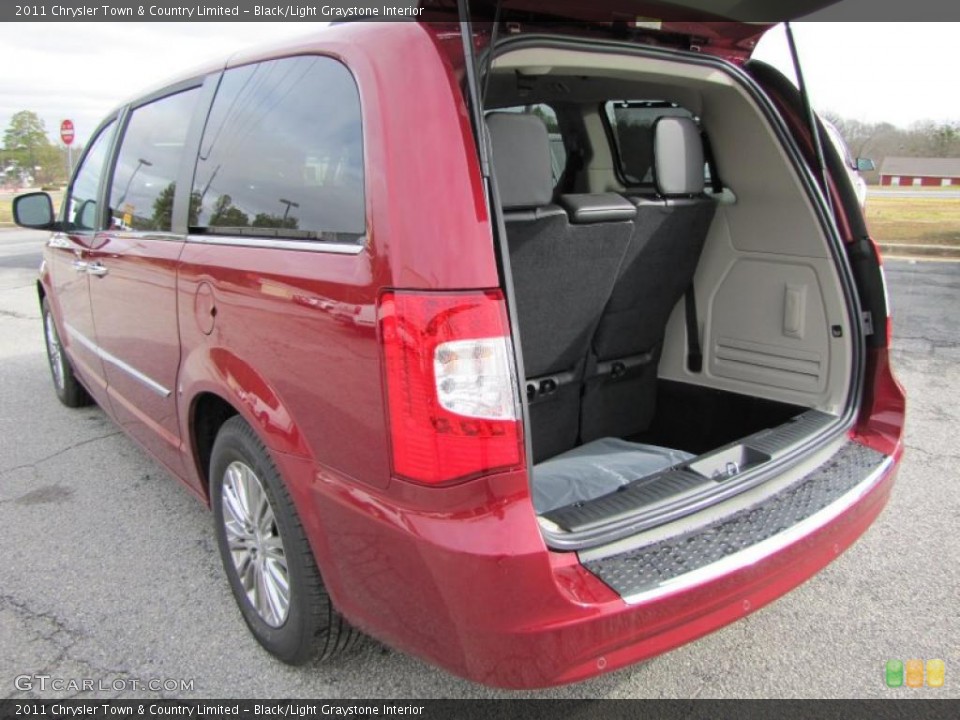 Black/Light Graystone Interior Trunk for the 2011 Chrysler Town & Country Limited #44663423