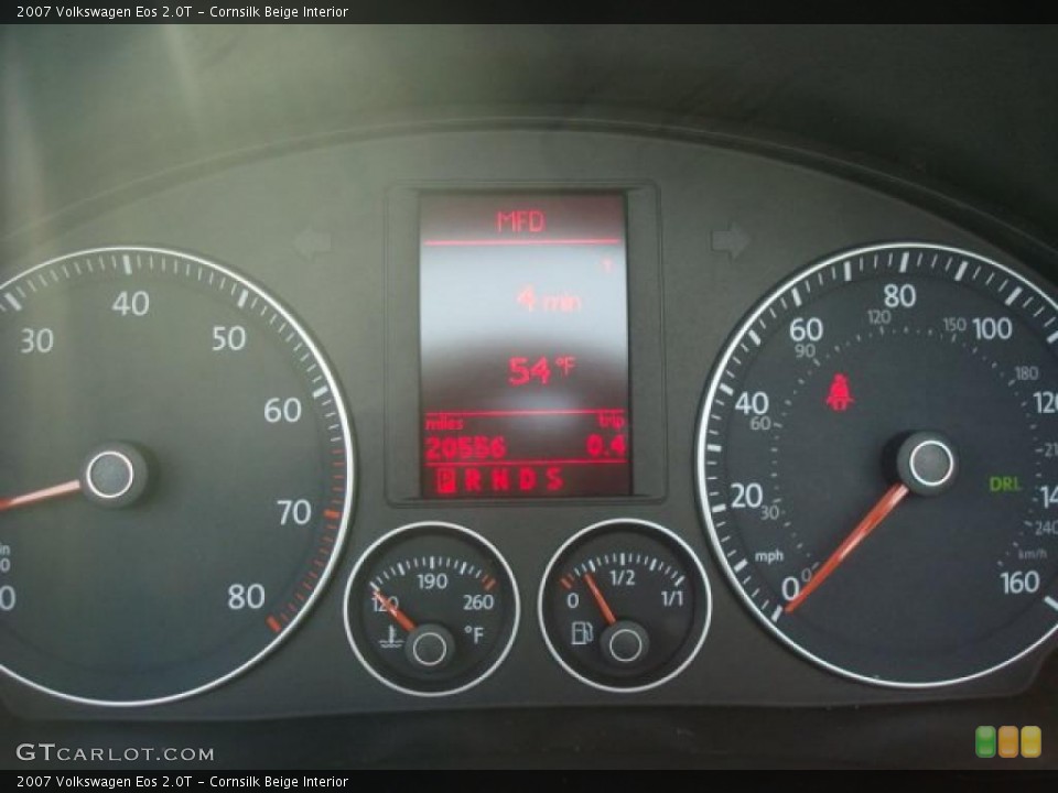 Cornsilk Beige Interior Gauges for the 2007 Volkswagen Eos 2.0T #44663575