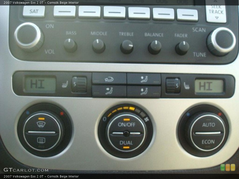 Cornsilk Beige Interior Controls for the 2007 Volkswagen Eos 2.0T #44663611