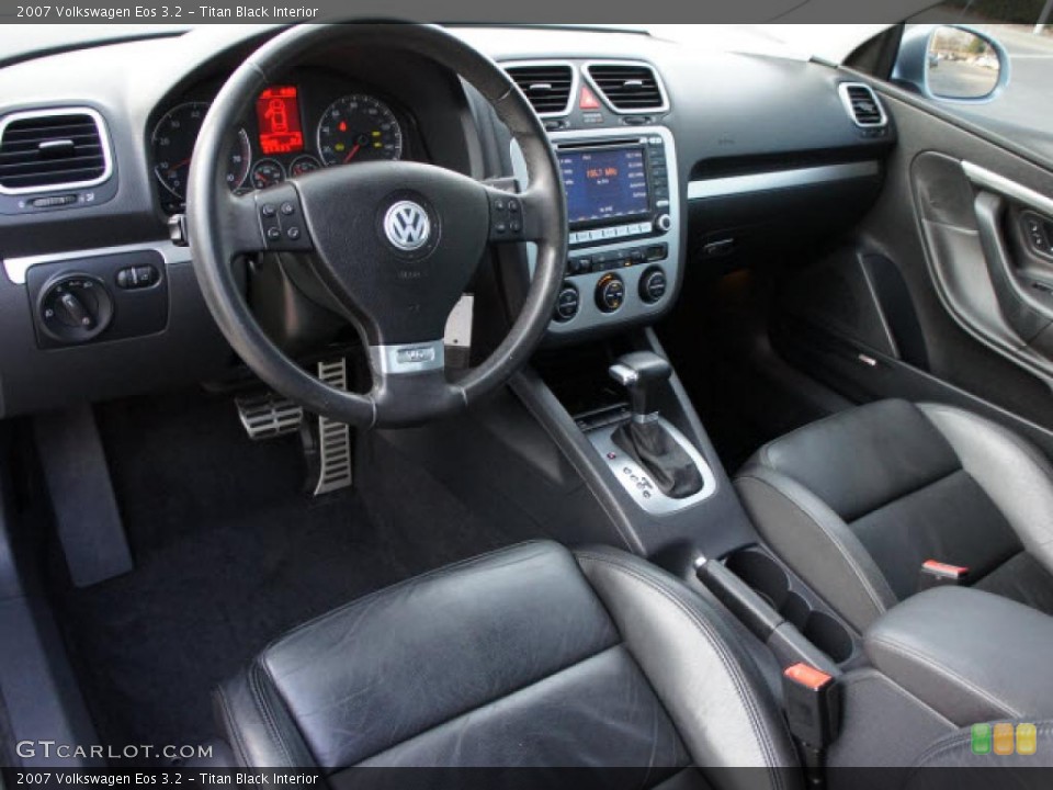 Titan Black Interior Prime Interior for the 2007 Volkswagen Eos 3.2 #44663975