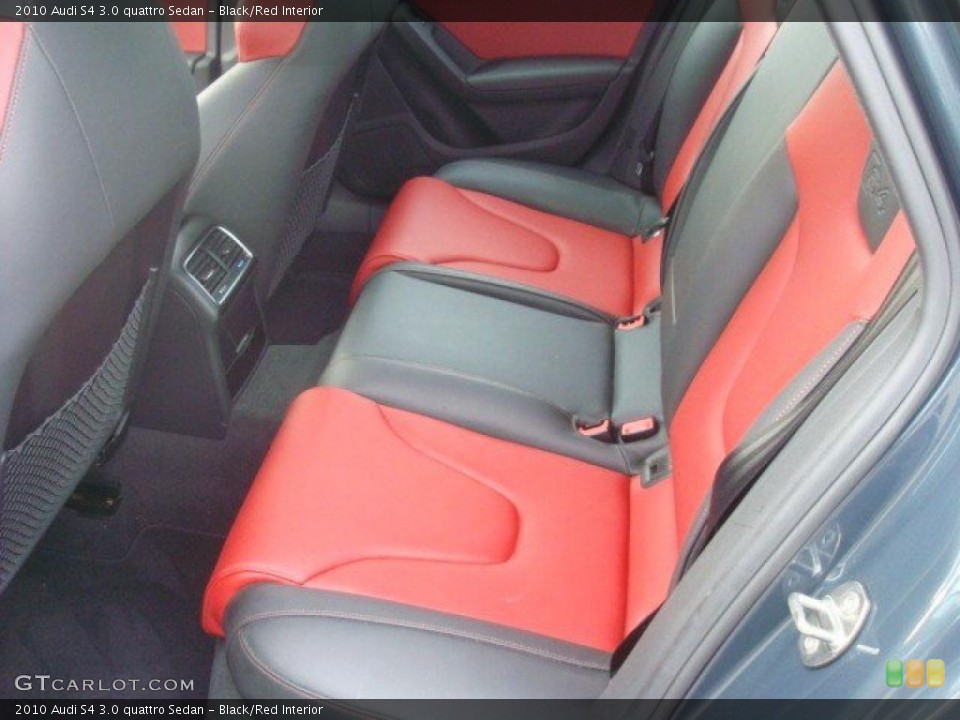 Black/Red Interior Photo for the 2010 Audi S4 3.0 quattro Sedan #44667051