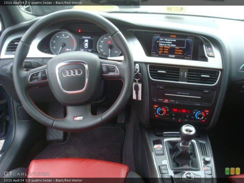 Black/Red Interior Dashboard for the 2010 Audi S4 3.0 quattro Sedan #44667063