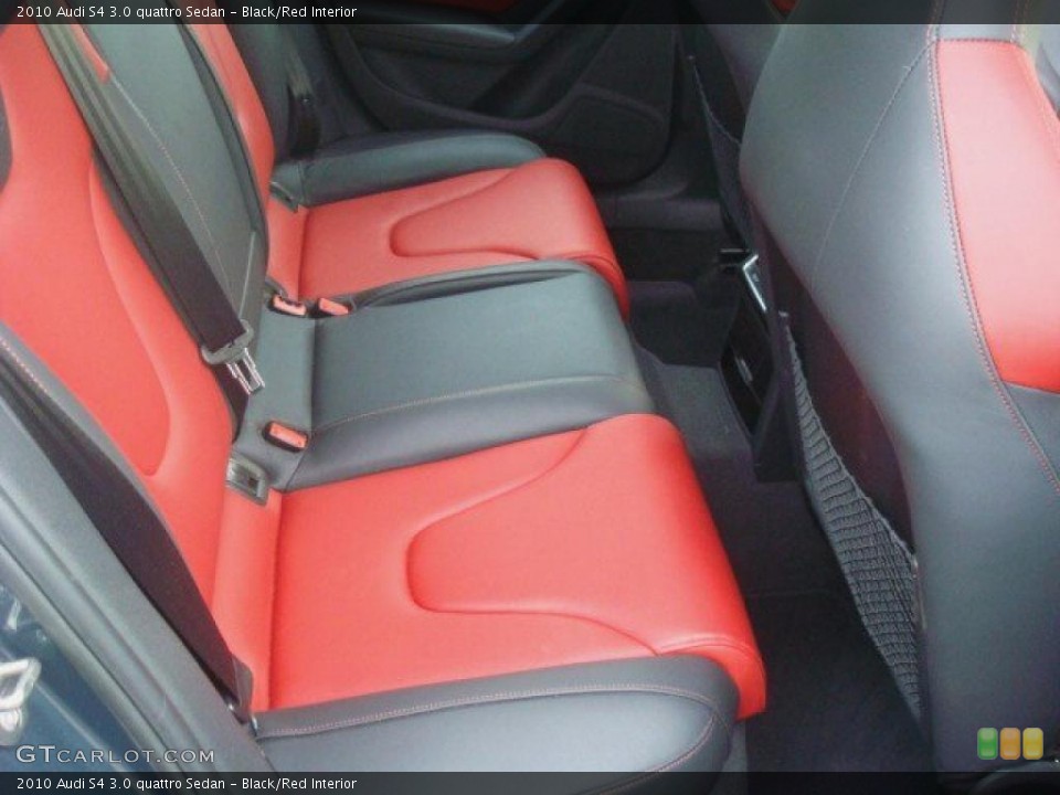 Black/Red Interior Photo for the 2010 Audi S4 3.0 quattro Sedan #44667075