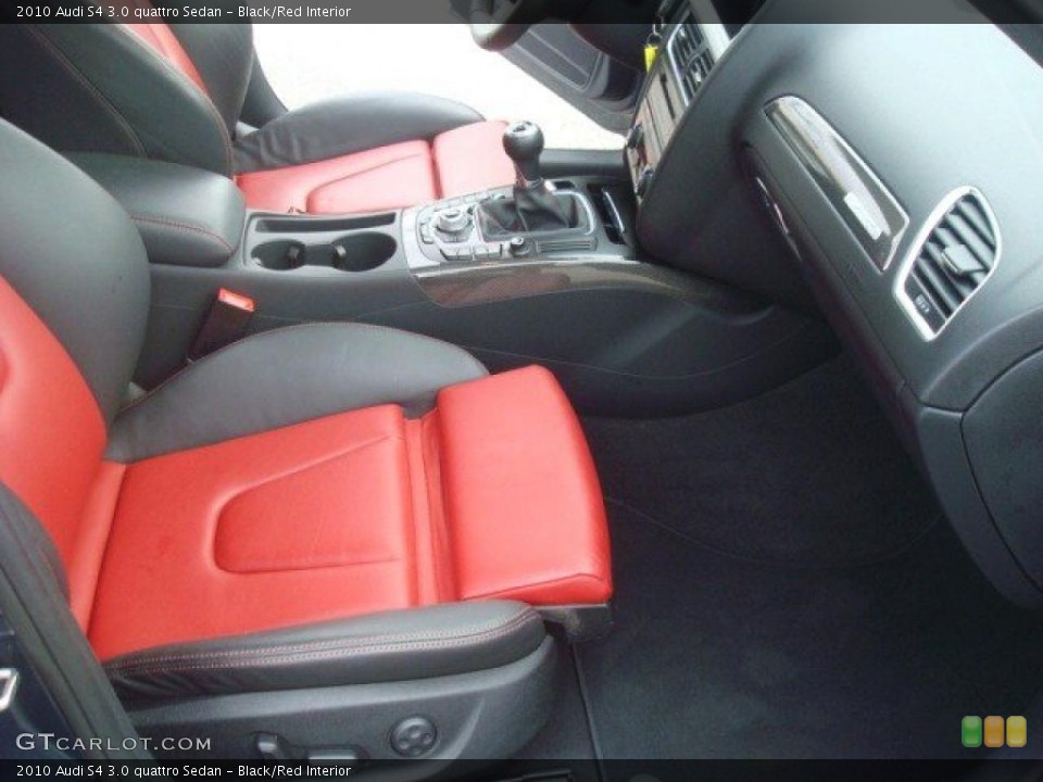 Black/Red Interior Photo for the 2010 Audi S4 3.0 quattro Sedan #44667091