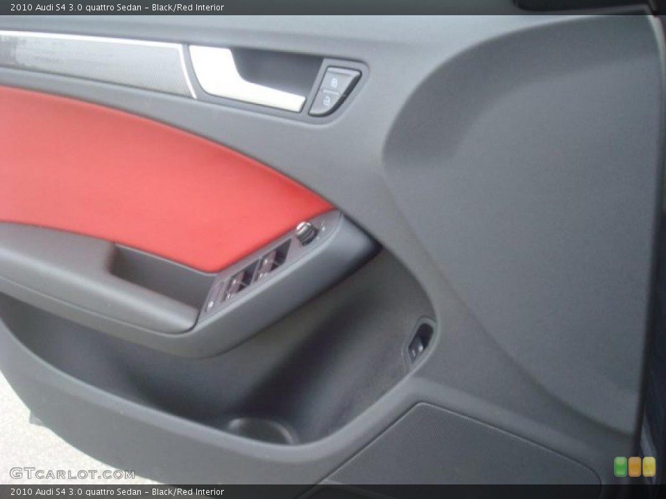 Black/Red Interior Door Panel for the 2010 Audi S4 3.0 quattro Sedan #44667151