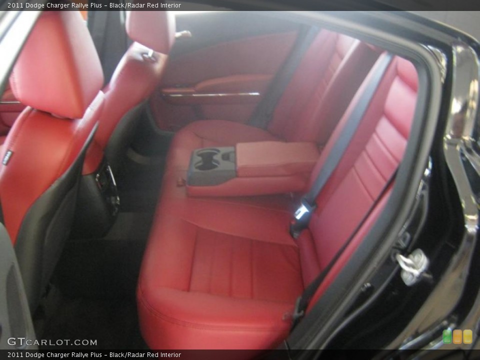 Black/Radar Red Interior Photo for the 2011 Dodge Charger Rallye Plus #44668151