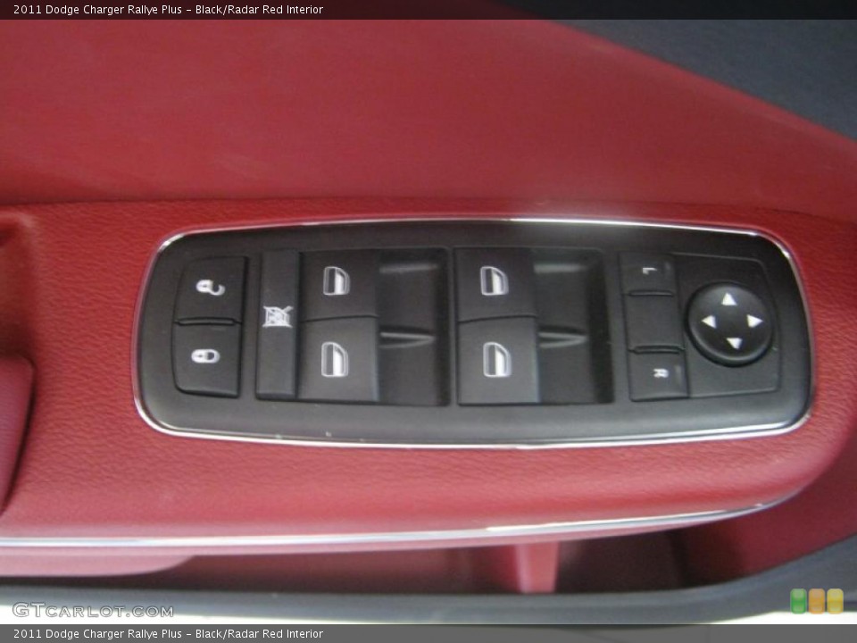 Black/Radar Red Interior Controls for the 2011 Dodge Charger Rallye Plus #44668183