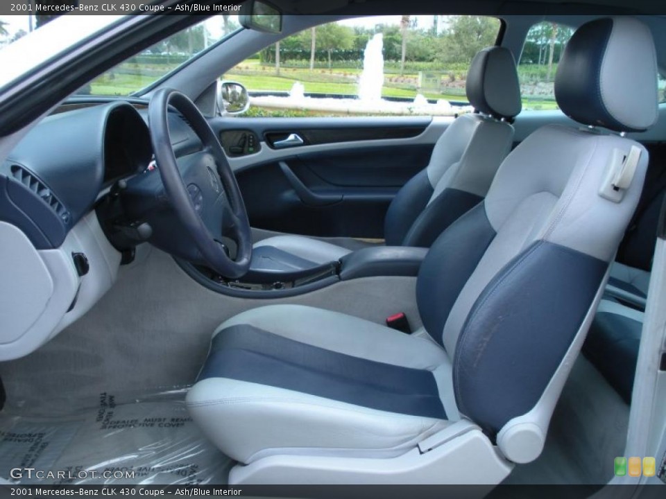 Ash/Blue Interior Photo for the 2001 Mercedes-Benz CLK 430 Coupe #44670603