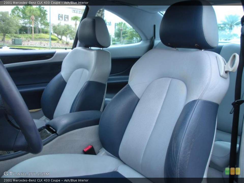 Ash/Blue Interior Photo for the 2001 Mercedes-Benz CLK 430 Coupe #44670619