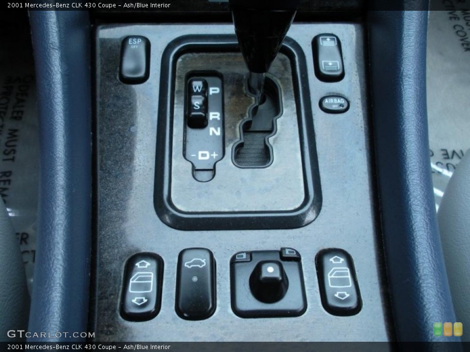 Ash/Blue Interior Controls for the 2001 Mercedes-Benz CLK 430 Coupe #44670767