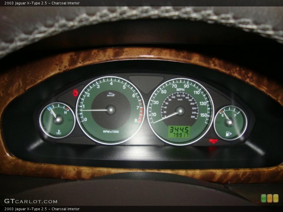 Charcoal Interior Gauges for the 2003 Jaguar X-Type 2.5 #44672275