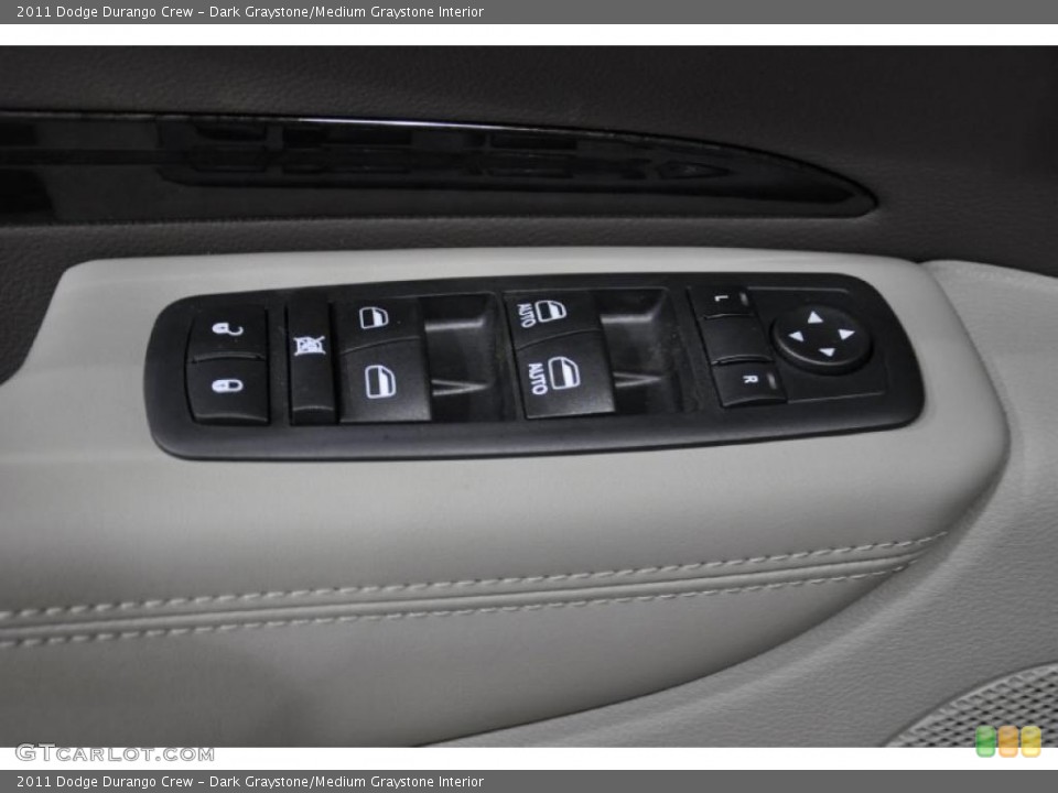 Dark Graystone/Medium Graystone Interior Controls for the 2011 Dodge Durango Crew #44672463