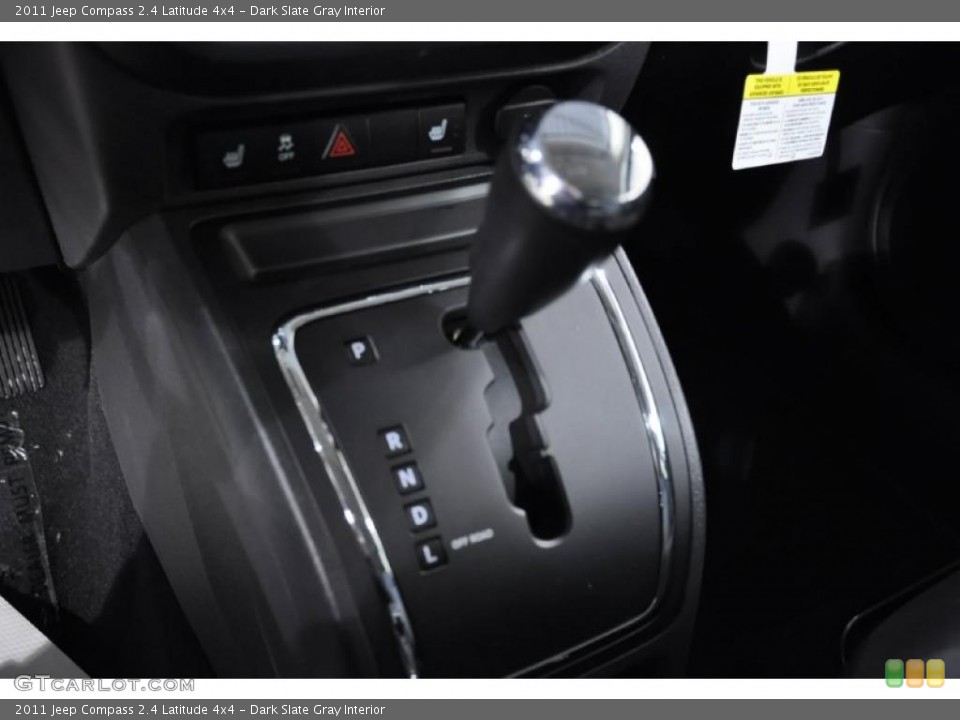 Dark Slate Gray Interior Transmission for the 2011 Jeep Compass 2.4 Latitude 4x4 #44673267