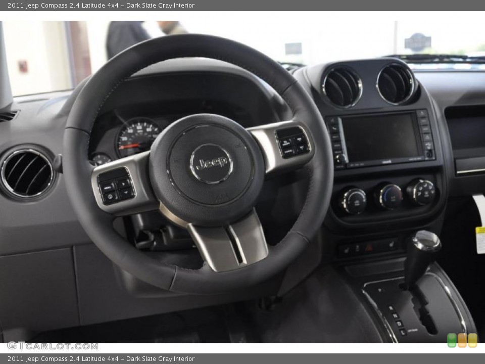 Dark Slate Gray Interior Dashboard for the 2011 Jeep Compass 2.4 Latitude 4x4 #44673299