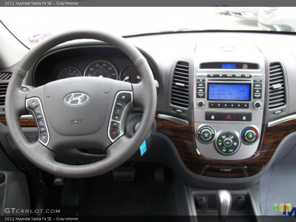Gray Interior Dashboard for the 2011 Hyundai Santa Fe SE #44674107