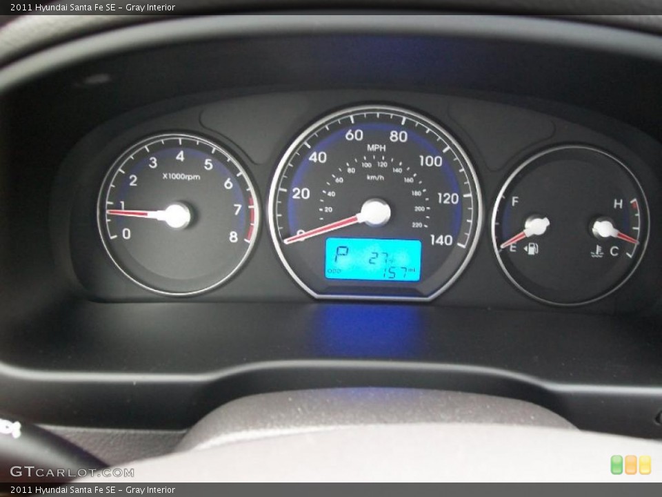 Gray Interior Gauges for the 2011 Hyundai Santa Fe SE #44674251