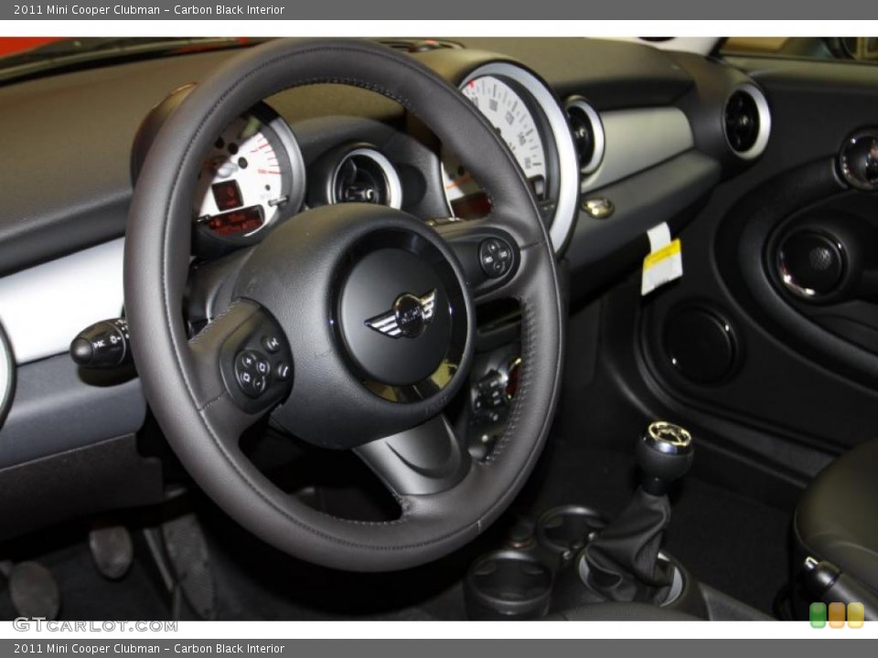 Carbon Black Interior Steering Wheel for the 2011 Mini Cooper Clubman #44674987