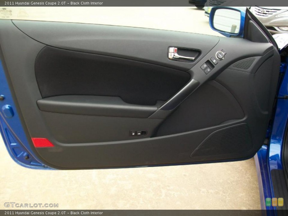 Black Cloth Interior Door Panel for the 2011 Hyundai Genesis Coupe 2.0T #44675283