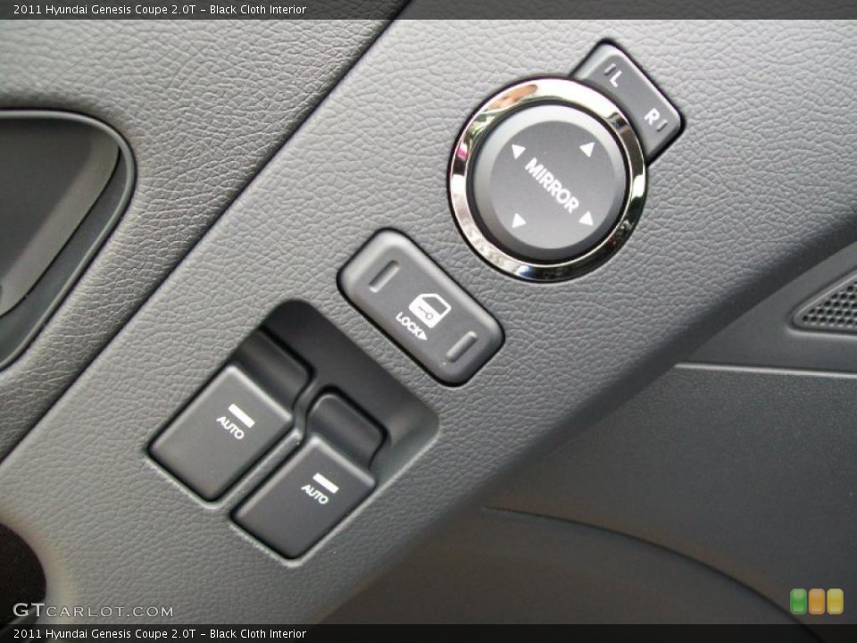 Black Cloth Interior Controls for the 2011 Hyundai Genesis Coupe 2.0T #44675299