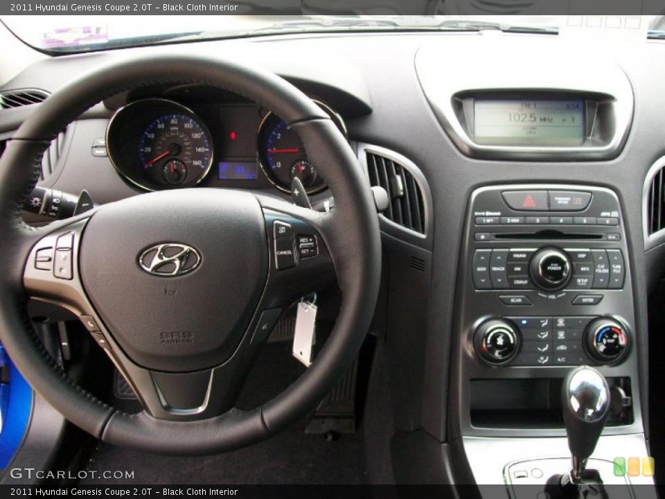 Black Cloth Interior Dashboard for the 2011 Hyundai Genesis Coupe 2.0T #44675371